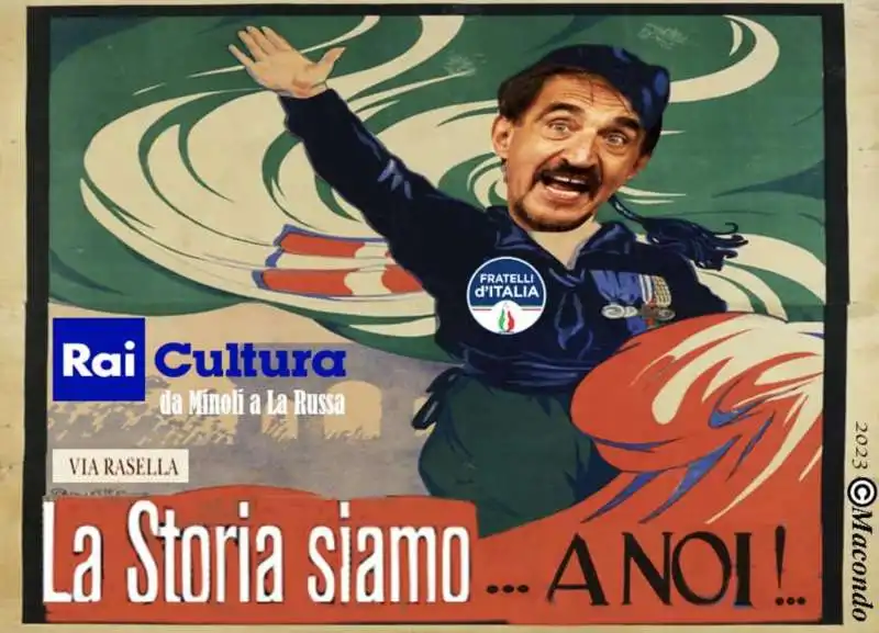 IGNAZIO LA RUSSA LA STORIA SIAMO A NOI - VIGNETTA BY MACONDO