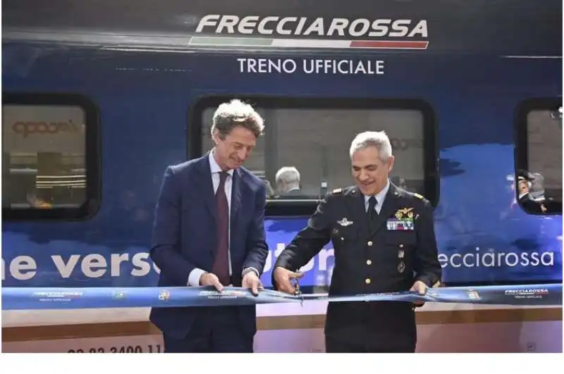 inaugurazione del frecciarossa dedicato all aeronautica militare