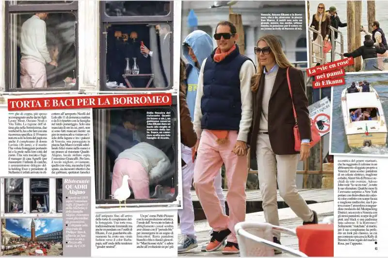 john elkann con la moglie lavinia borromeo e i figli a venezia   foto chi   7