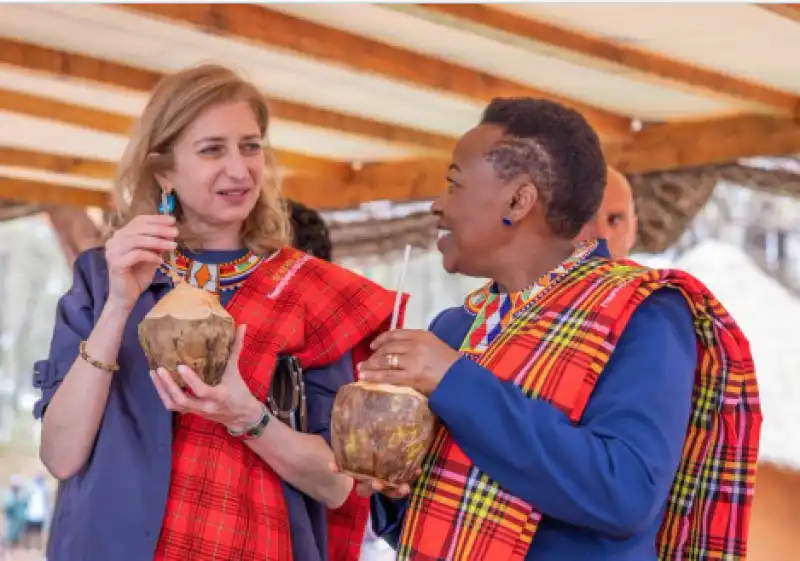 laura mattarella in kenya CON LA FIRST LADY RACHEL RUTO 