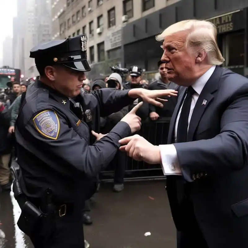 le finte foto di donald trump arrestato realizzate dall'intelligenza artificiale