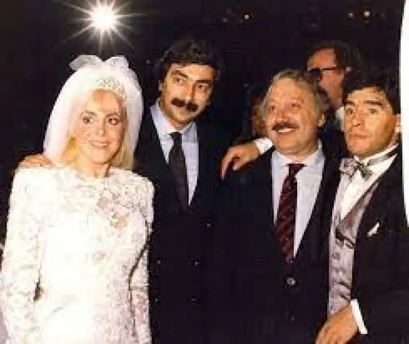 MARADONA LA MOGLIE MARINO BARTOLETTI GIANNI MINA