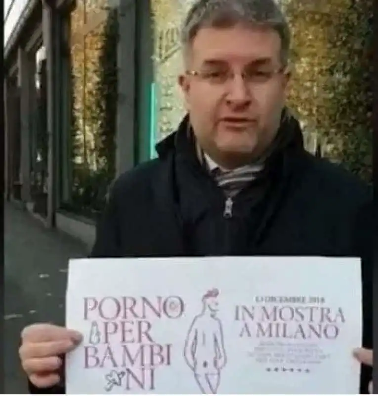 carlo fidanza contro la mostra porno per bambini alla santeria