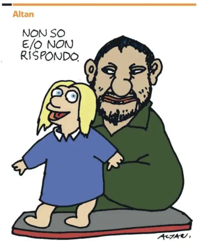 MATTEO SALVINI E GIORGIA MELONI - VIGNETTA BY ALTAN 