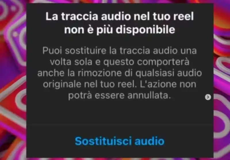 niente musica su instagram   1