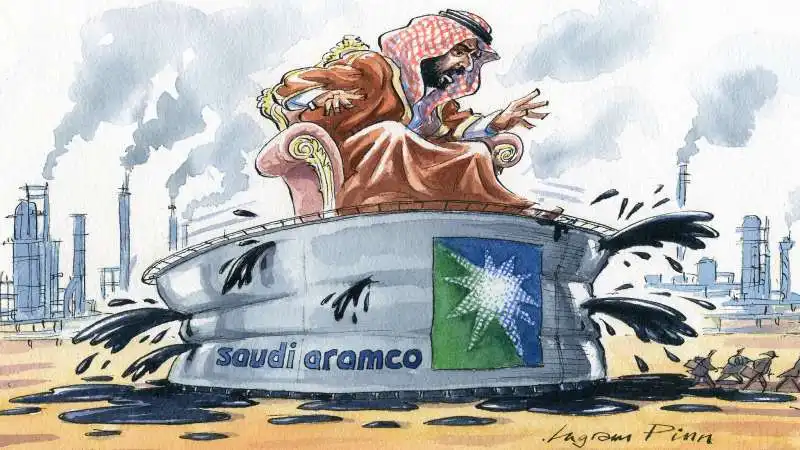 SAUDI ARAMCO  ILLUSTRAZIONE FINANCIAL TIMES 