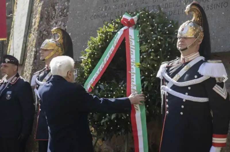 sergio mattarella cerimonia commemorativa anniversario eccidio fosse ardeatine 9