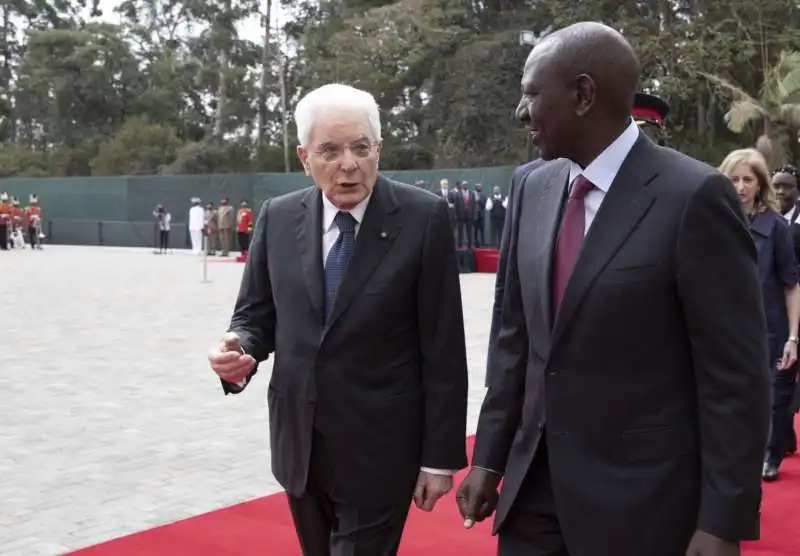 sergio mattarella incontra il presidente del kenya william ruto    