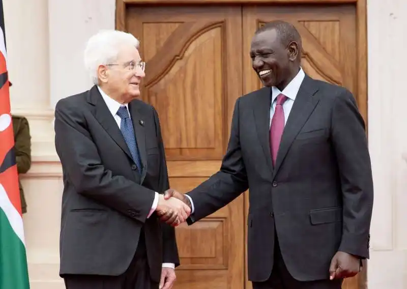 sergio mattarella incontra il presidente del kenya william ruto 