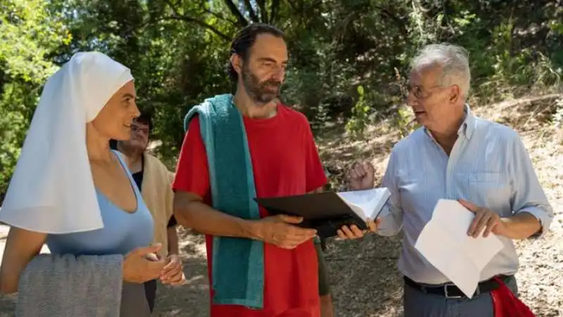 valeria solarino neri marcore e walter veltroni sul set di quando