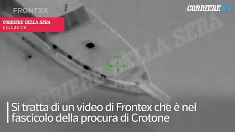 video di frontex del caicco naufragato a cutro  13