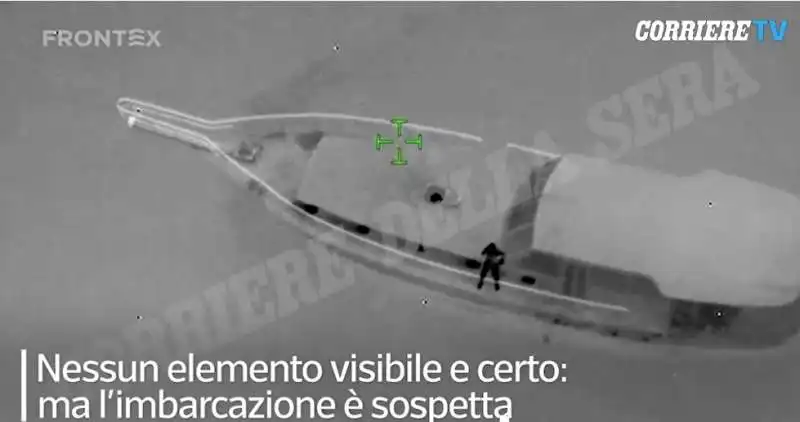 video di frontex del caicco naufragato a cutro  3