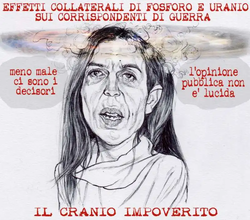 vignetta di mannelli su francesca mannocchi   il fatto quotidiano