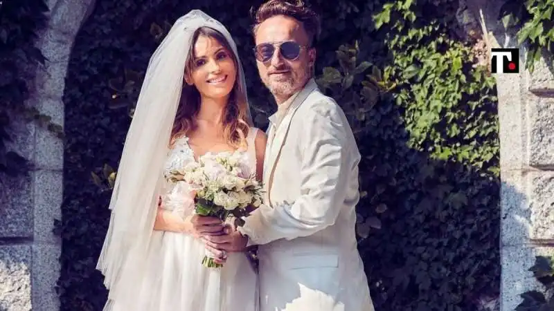 wilma helena faissol e francesco facchinetti nel giorno del matrimonio