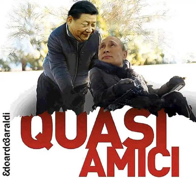 XI JINPING E VLADIMIR PUTIN - QUASI AMICI - BY EDOARDO BARALDI 