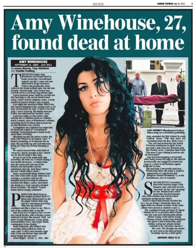 amy winehouse sunday express