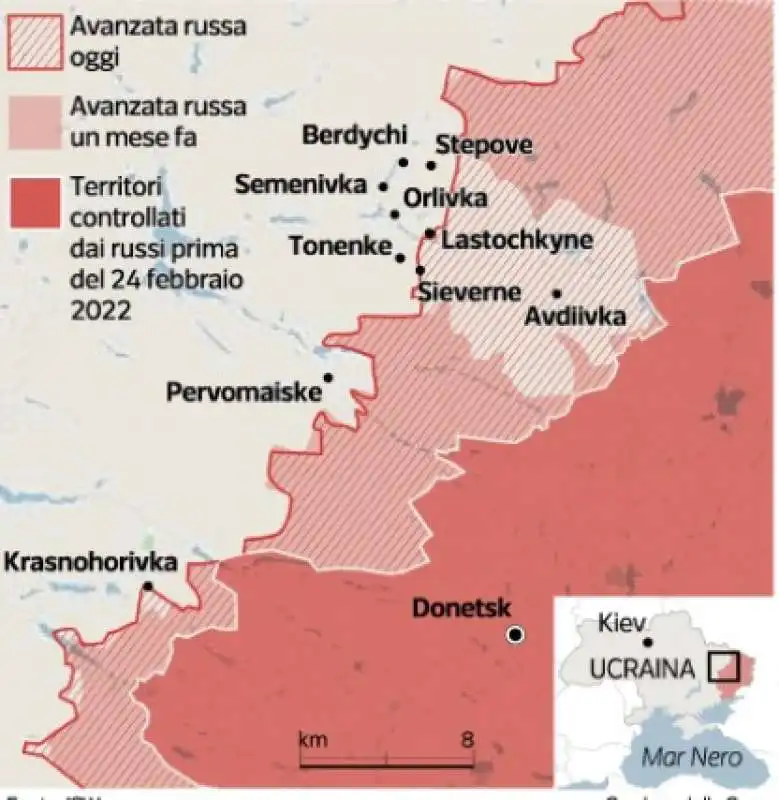 avanzata del fronte russo in ucraina - corriere della sera