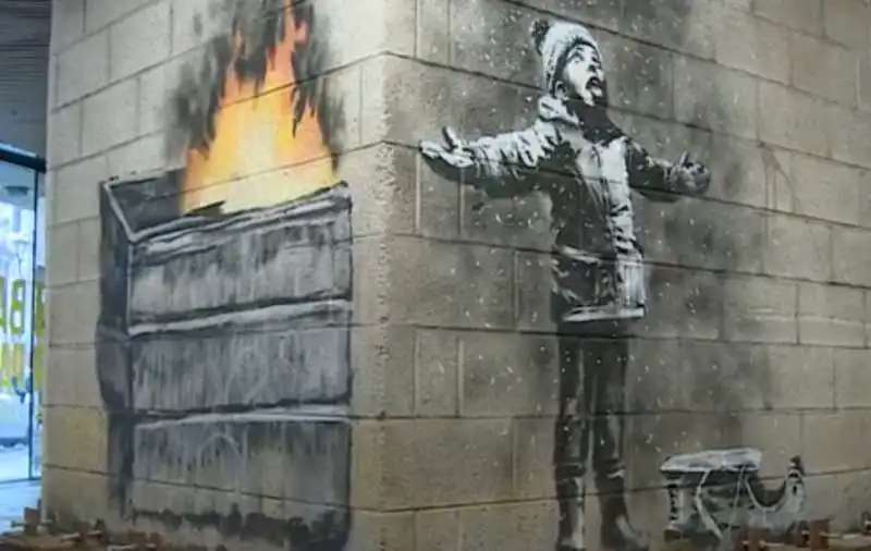 banksy painting walls al museo m9 di mestre 2