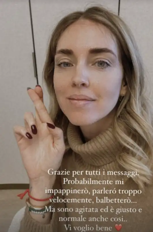 chiara ferragni prima dell intervista a che tempo che fa con fabio fazio