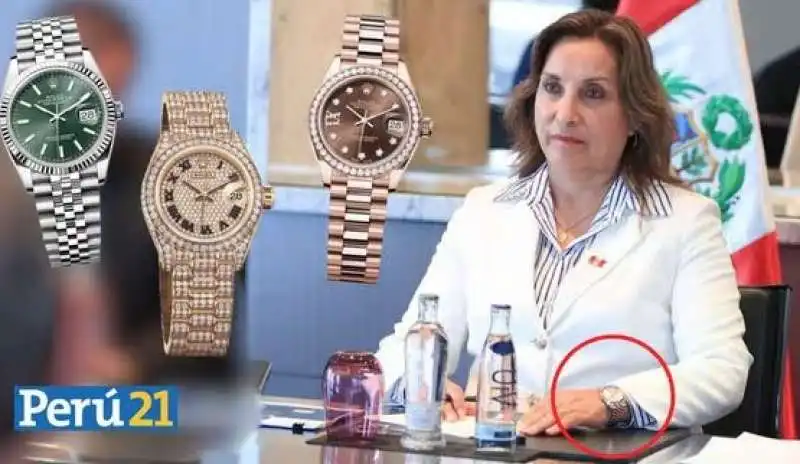 dina boluarte rolex 2