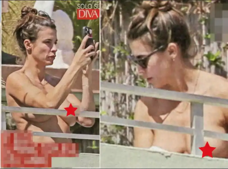 ELISABETTA CANALIS TOPLESS FOTO DIVA E DONNA