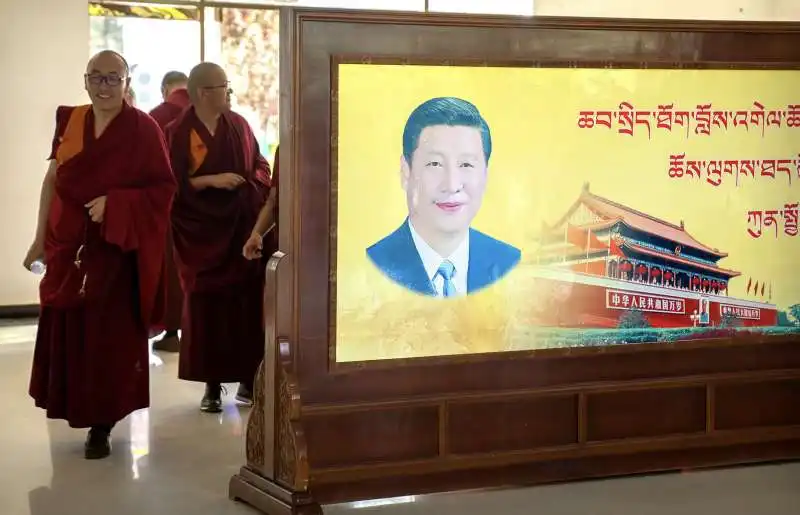 foto di xi jinping in tibet  2