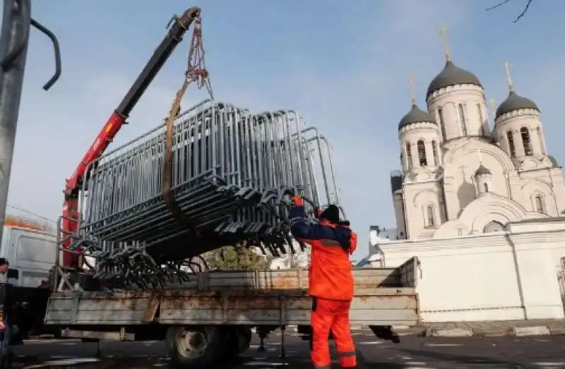 funerale di navalny a mosca 