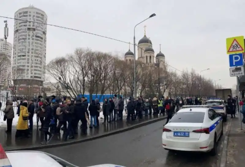 funerale di navalny a mosca