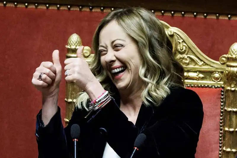 GIORGIA MELONI - COMUNICAZIONI AL SENATO