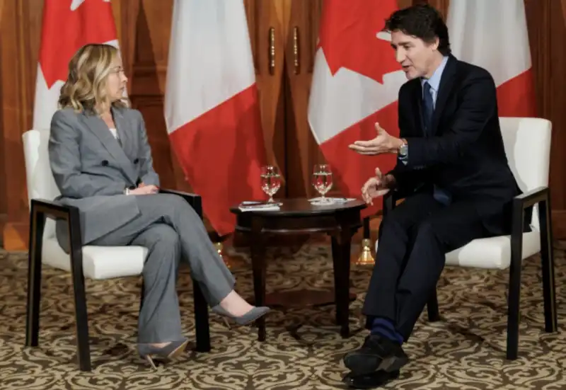 giorgia meloni Justin Trudeau  