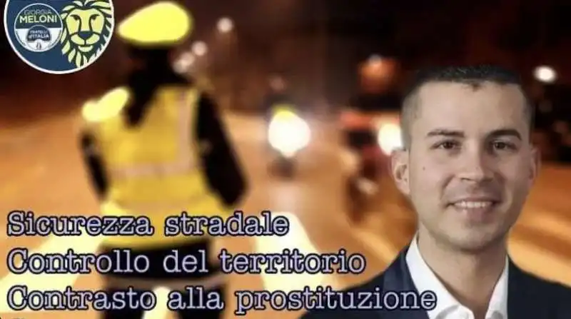 ivan d'amore in uno dei manifesti della campagna elettorale nel 2019 