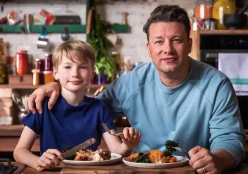 jamie oliver e il figlio