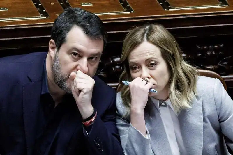 matteo salvini   giorgia meloni.  