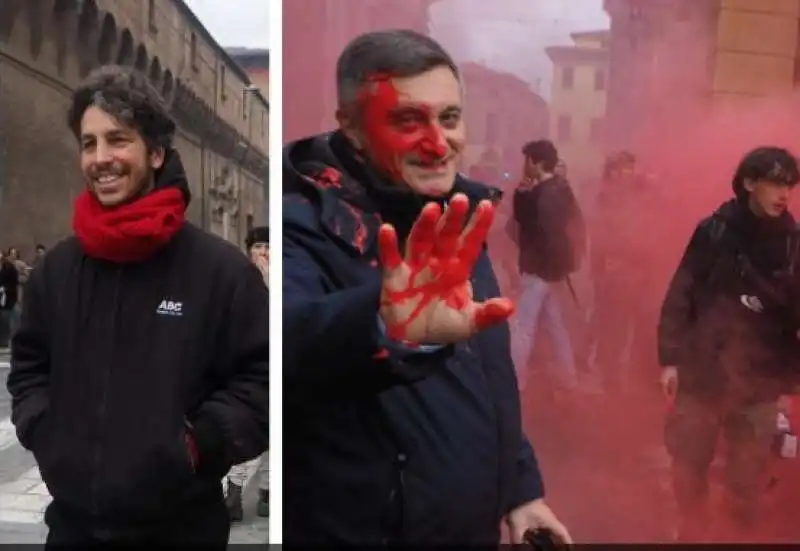 MATTIA SANTORI CACCIATO DALLA MANIFESTAZIONI PRO PALESTINA DI BOLOGNA 