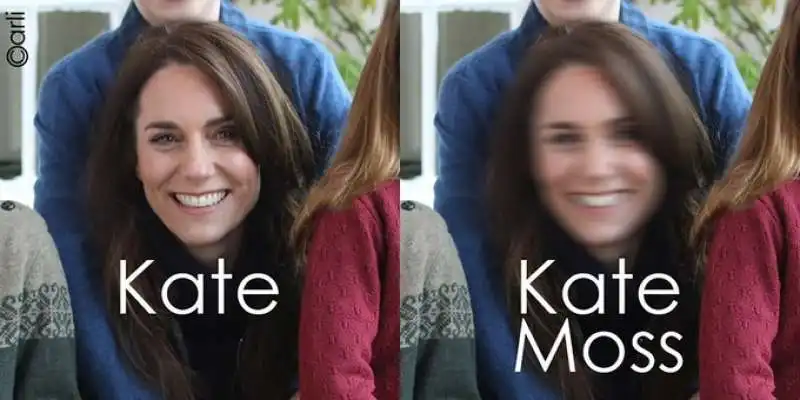 MEME SULLA FOTO RITOCCATA DI KATE MIDDLETON