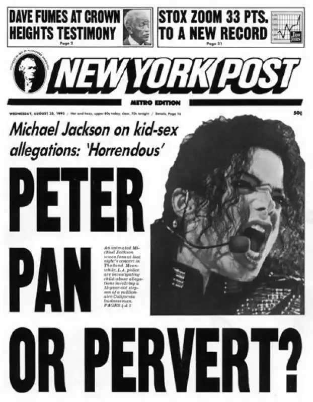 michael jackson new york post