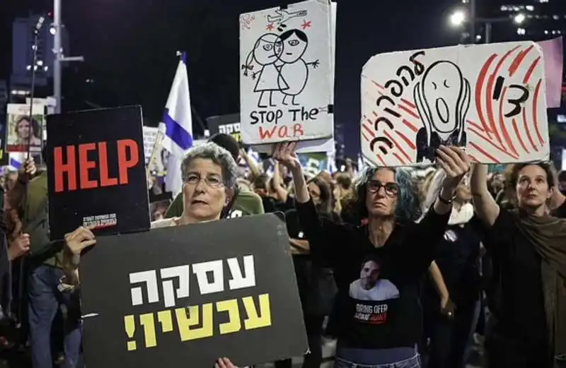 proteste contro il governo di benjamin netanyahu in israele   15