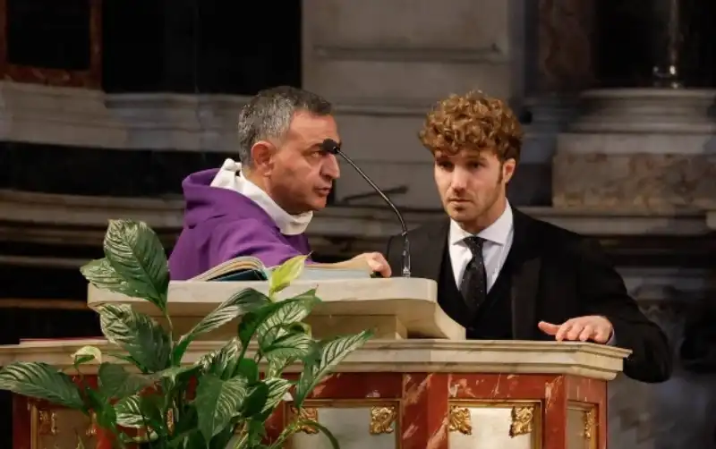 paolo ciavarro al funerale di eleonora giorgi