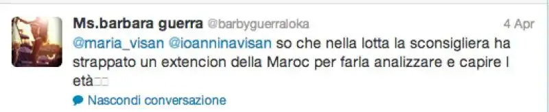 BARBARA GUERRA CONTRO RUBY E LA MINETTI 