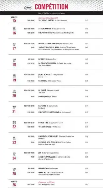 Cannes scaletta pubblicata da Indiewire