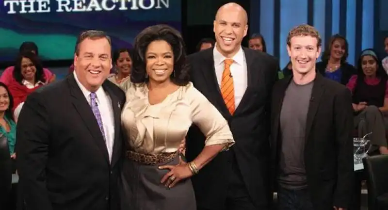 chris christie oprah winfrey corey booker mark zuckerberg 