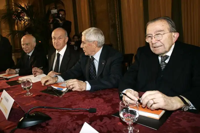 CIRINO POMICINO BERTINOTTI FRANCO MARINI ANDREOTTI FOTO LA PRESSE 