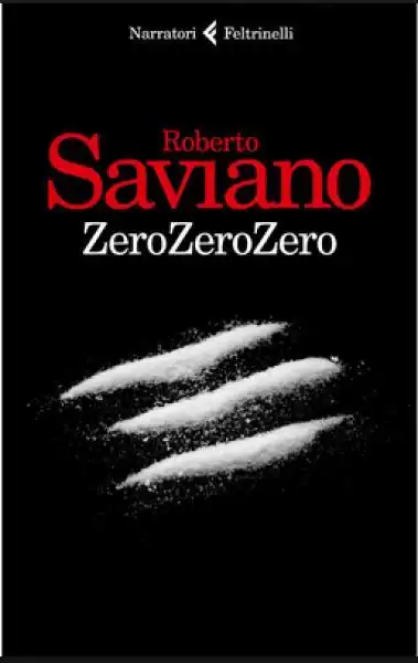 COPERTINA DEL LIBRO DI ROBERTO SAVIANO - ZERO ZERO ZERO