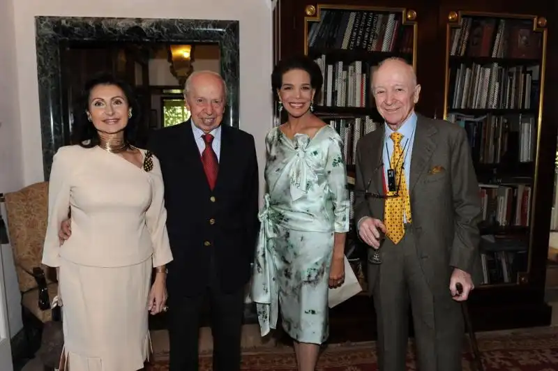 Donatella e Lamberto Dini con Marisela e Paolo Federici 