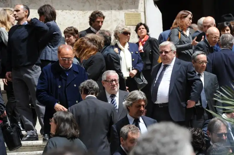 Dopo i funerali Renzo Arbore Giovanni Maria Flick 