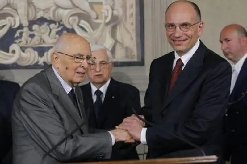 ENRICO LETTA E GIORGIO NAPOLITANO