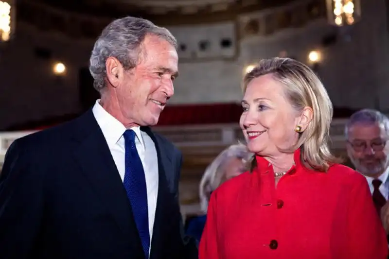 hillary clinton e bush 