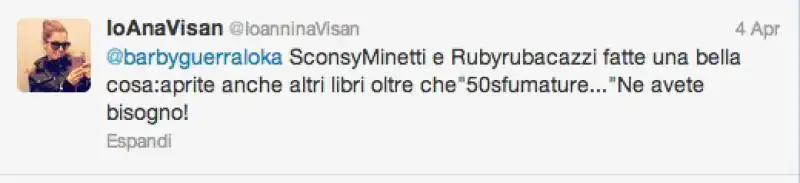 IOANA VISAN CONTRO RUBY E LA MINETTI 