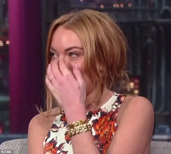 Lindsay Lohan al David Letterman Show 