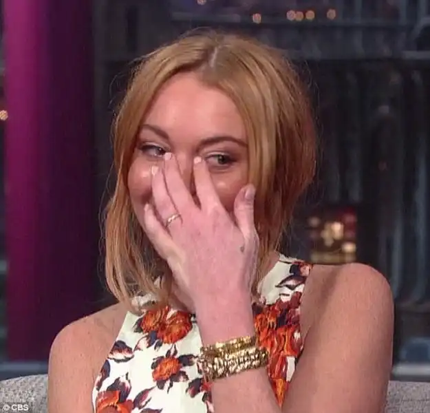 Lindsay Lohan al David Letterman Show 